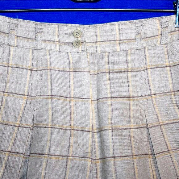 Vintage Liz Claiborne Collection Plaid Culottes - Women's Size 4 - Picture 2 of 6